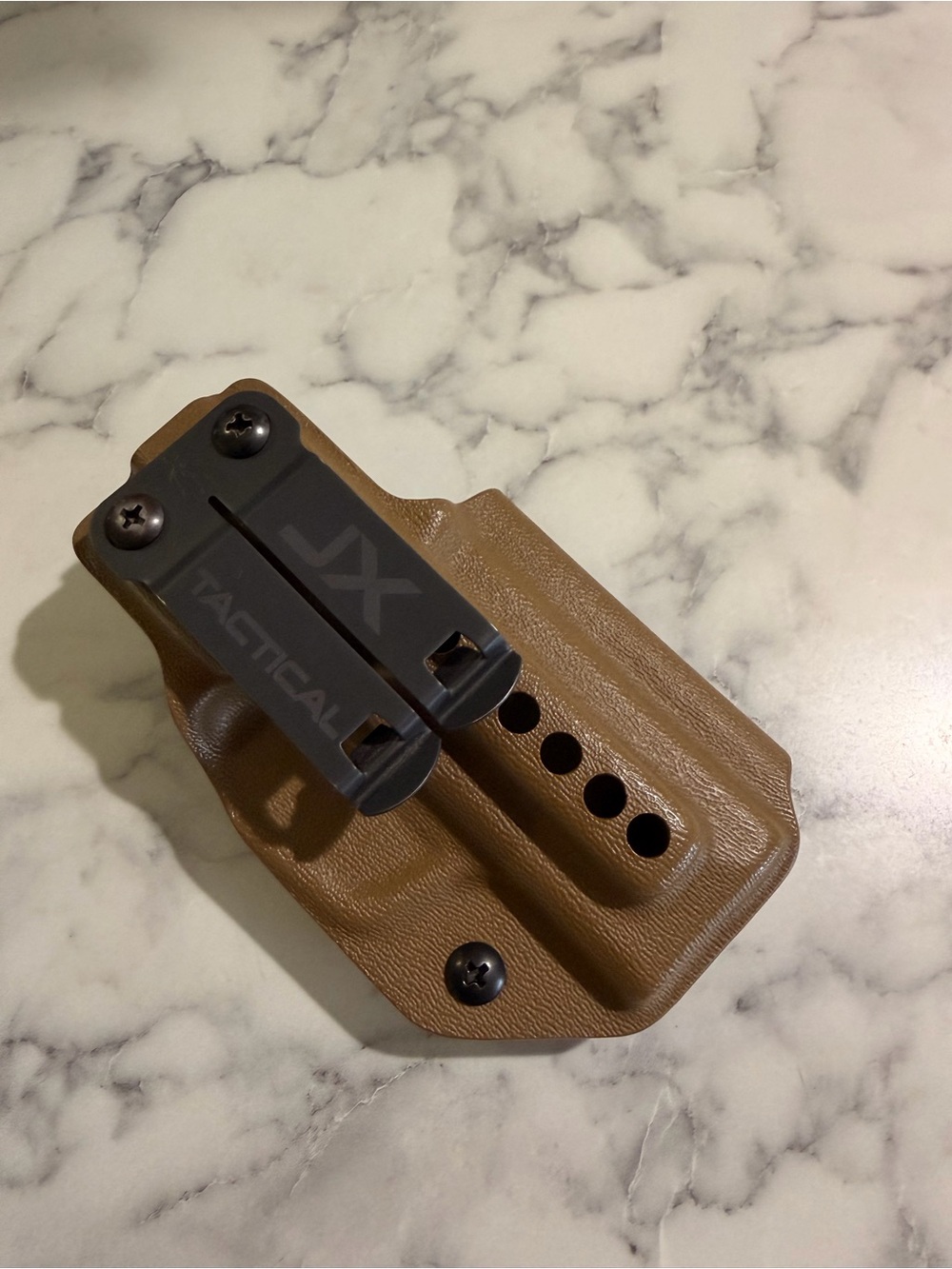 Brown Kydex Belt Holster with Clip